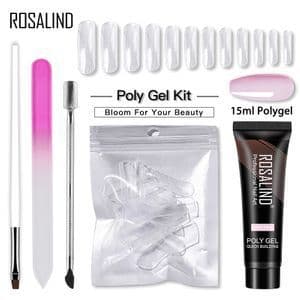 image-ROSALIND Nail Extension Gel Set 5PCS UV Phototherapy Kit