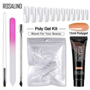 image-ROSALIND Nail Extension Gel Set 5PCS UV Phototherapy Kit
