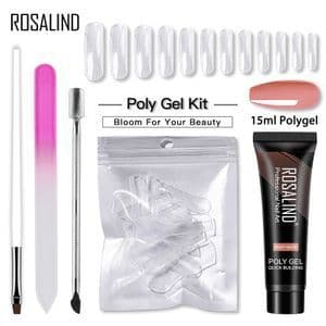 image-ROSALIND Nail Extension Gel Set 5PCS UV Phototherapy Kit