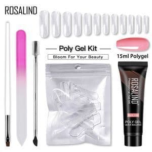 image-ROSALIND Nail Extension Gel Set 5PCS UV Phototherapy Kit