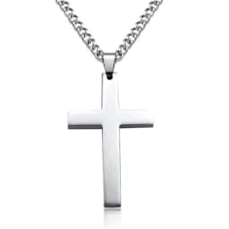 image-Titanium Steel Cross Necklace with Chain Pendant Unisex