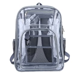 image-PVC Transparent Backpack 15.6 Inch Waterproof School Bag