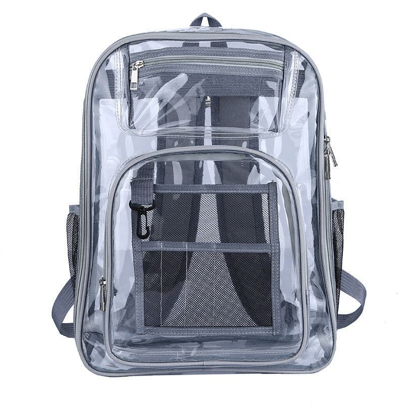 image-PVC Transparent Backpack 15.6 Inch Waterproof School Bag