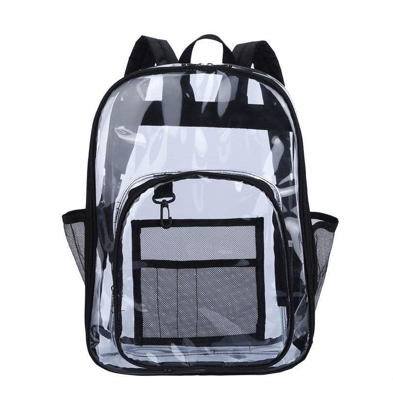 image-PVC Transparent Backpack 15.6 Inch Waterproof School Bag