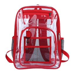 image-PVC Transparent Backpack 15.6 Inch Waterproof School Bag