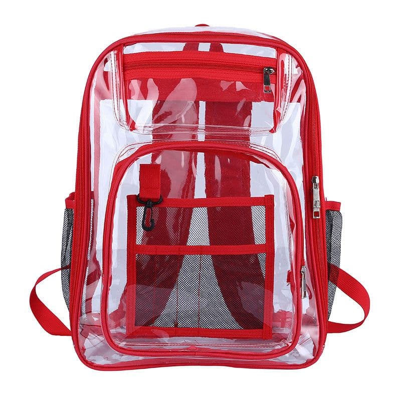 image-PVC Transparent Backpack 15.6 Inch Waterproof School Bag
