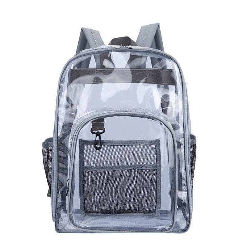 image-PVC Transparent Backpack 15.6 Inch Waterproof School Bag