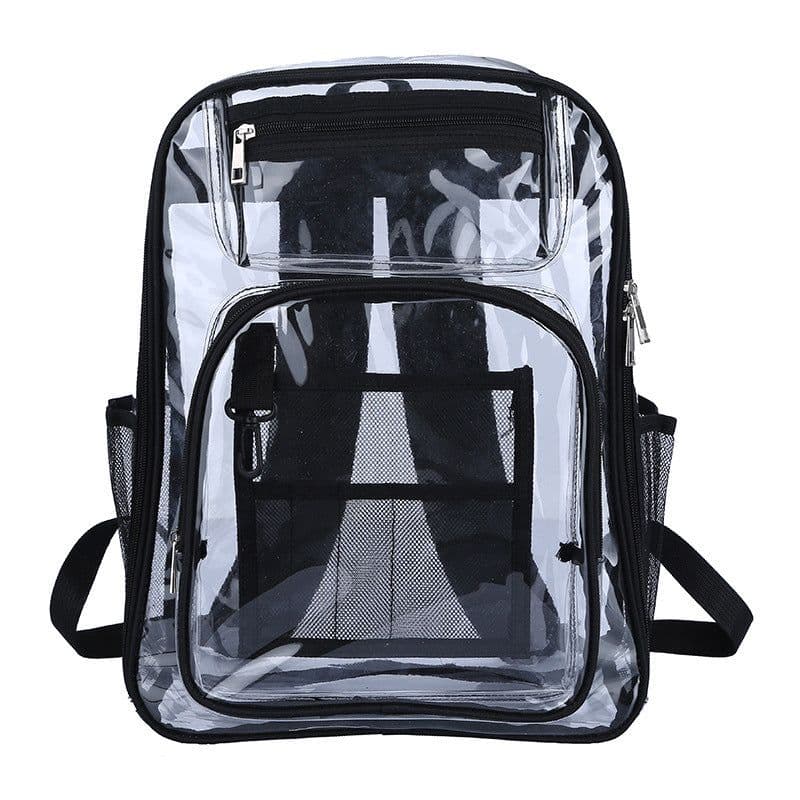 image-PVC Transparent Backpack 15.6 Inch Waterproof School Bag