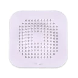 image-TPR Floor Drain Hair Catcher with Suction Cup - Gray