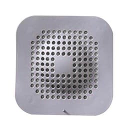 image-TPR Floor Drain Hair Catcher with Suction Cup - Gray