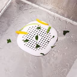 image-TPR Floor Drain Hair Catcher with Suction Cup - Gray