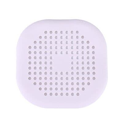 image-TPR Floor Drain Hair Catcher with Suction Cup - Gray
