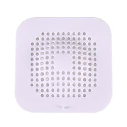 image-TPR Floor Drain Hair Catcher with Suction Cup - Gray