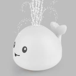 image-Electric Sensor Spray Whale Bath Toy with Lights and Music