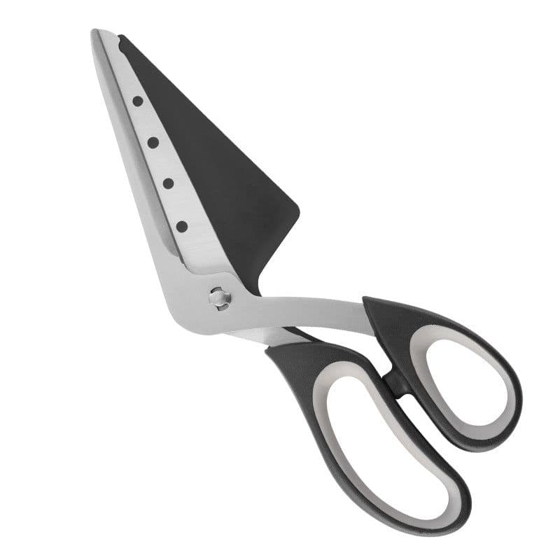 image-Stainless Steel Pizza Scissors Cutter with Detachable Blade
