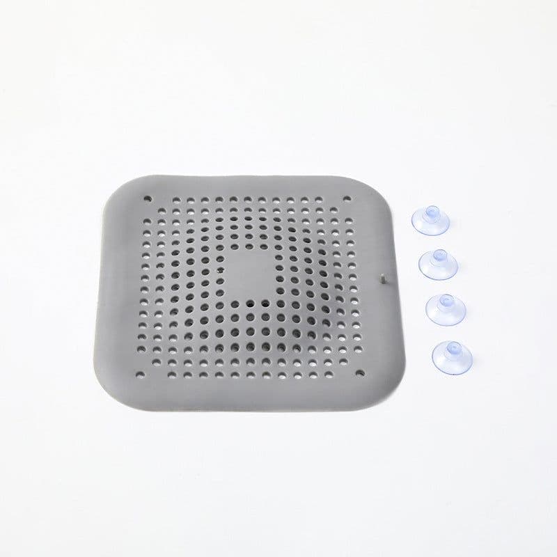 image-Silicone Drain Hair Catcher Filter Cover