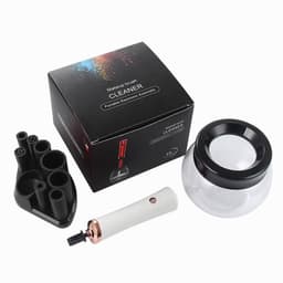 image-Electric Makeup Brush Cleaner and Dryer USB Rechargeable Black
