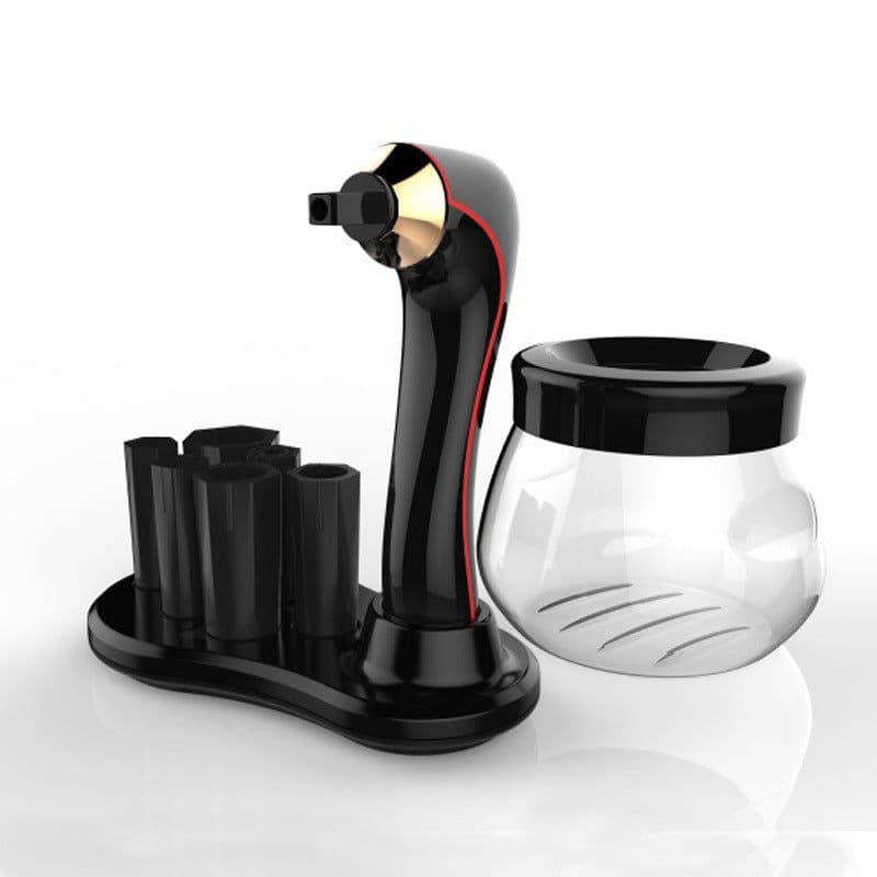 image-Electric Makeup Brush Cleaner and Dryer USB Rechargeable Black