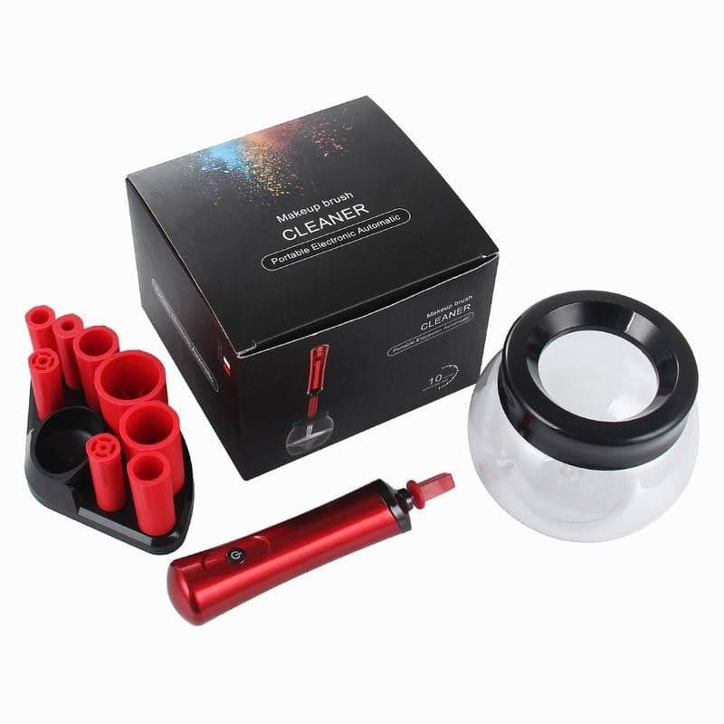 image-Electric Makeup Brush Cleaner and Dryer USB Rechargeable Black