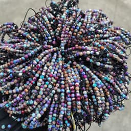 image-Valentina 4mm Emperor Stone Beaded Bracelet Unisex Agate
