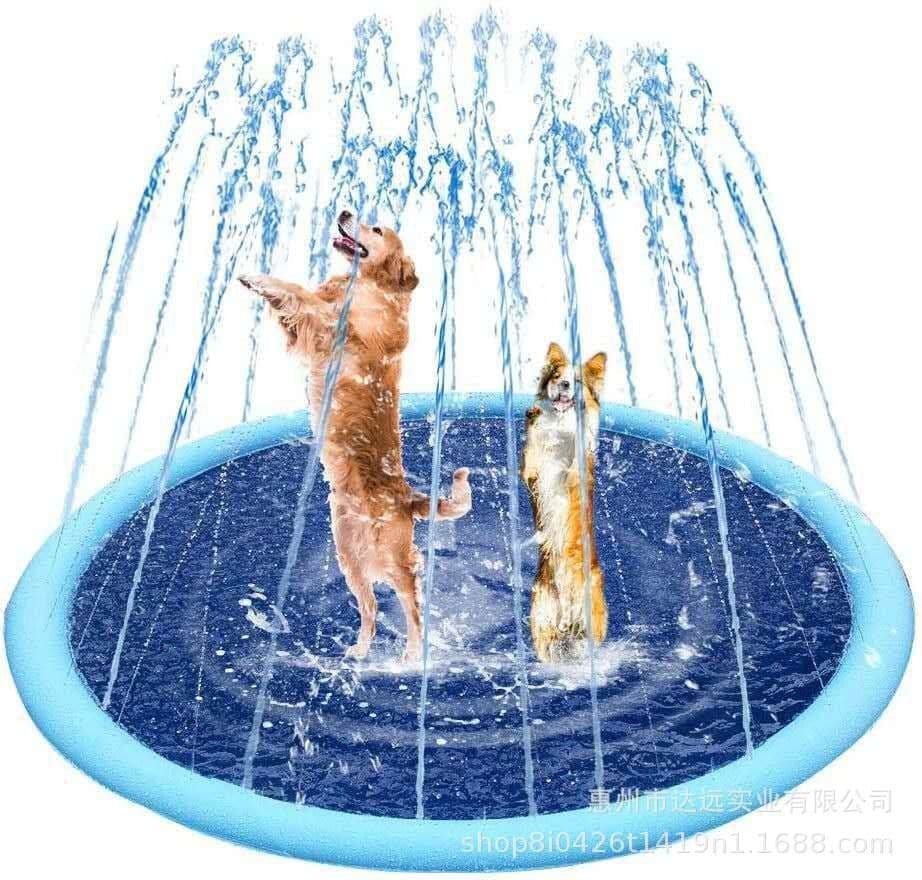 image-PVC Spray Water Mat for Kids and Pets 170cm