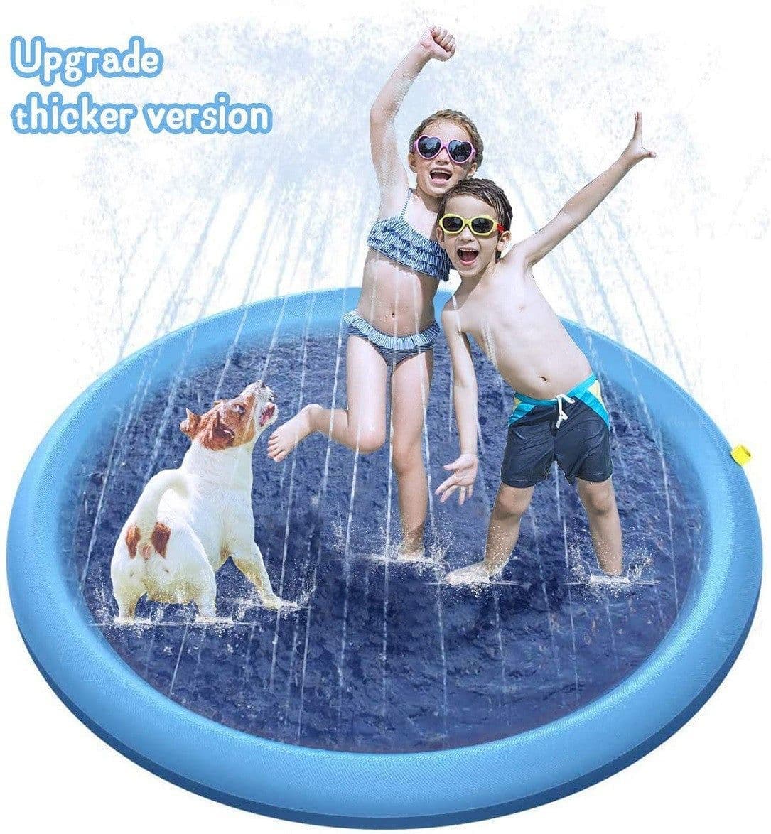 image-PVC Spray Water Mat for Kids and Pets 170cm