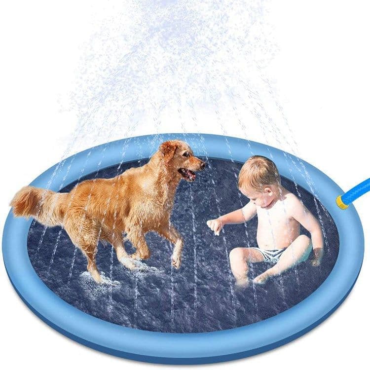 image-PVC Spray Water Mat for Kids and Pets 170cm