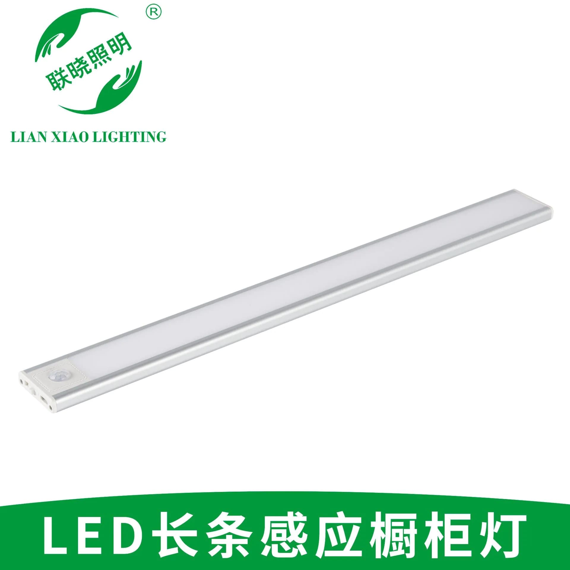 image-Lianxiao LED Wardrobe Light Motion Sensor USB Rechargeable Strip