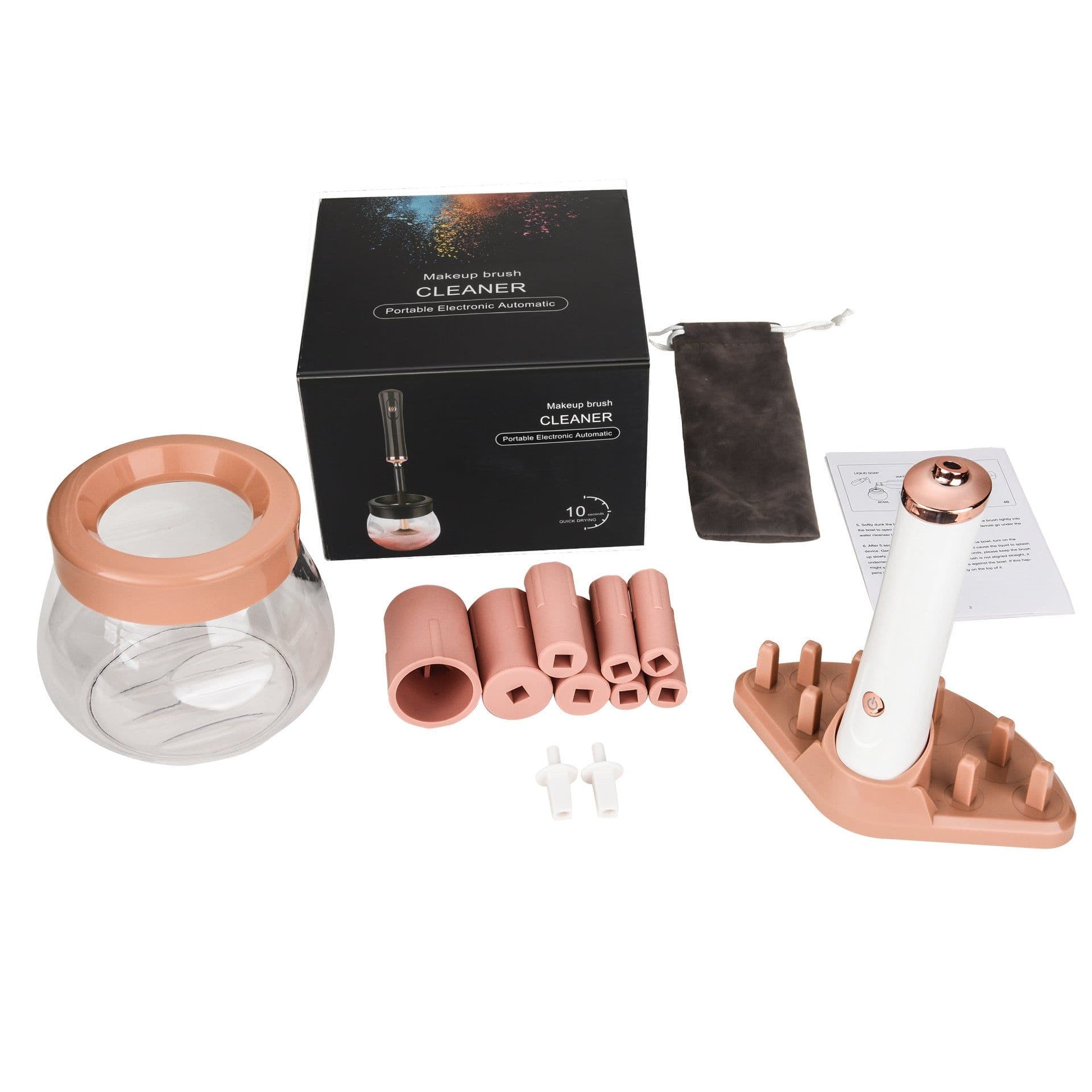 image-Electric Makeup Brush Cleaner with Drying Function