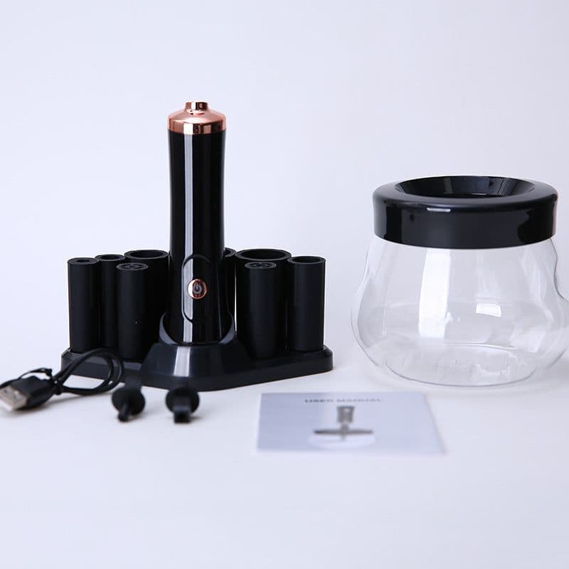 image-Electric Makeup Brush Cleaner with Drying Function