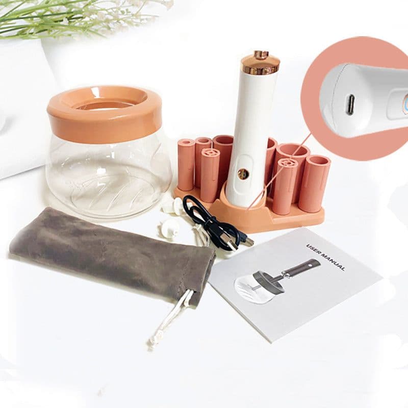 image-Electric Makeup Brush Cleaner with Drying Function