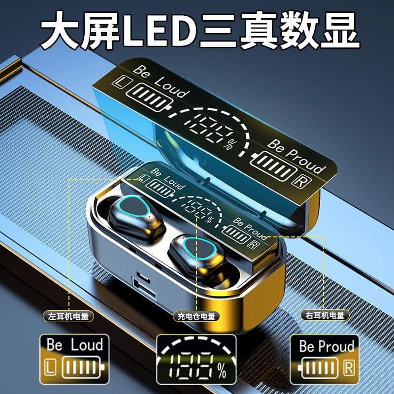 image-G28 Bluetooth 5.2 Earbuds LED Display TWS Wireless Headset