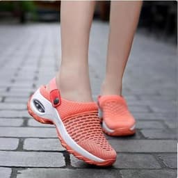 image-Women's Canvas Low Top Wedge Casual Shoes Round Toe