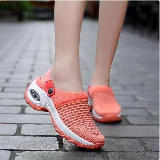 image-Women's Canvas Low Top Wedge Casual Shoes Round Toe
