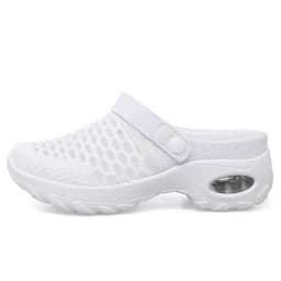 image-Women's Canvas Low Top Wedge Casual Shoes Round Toe