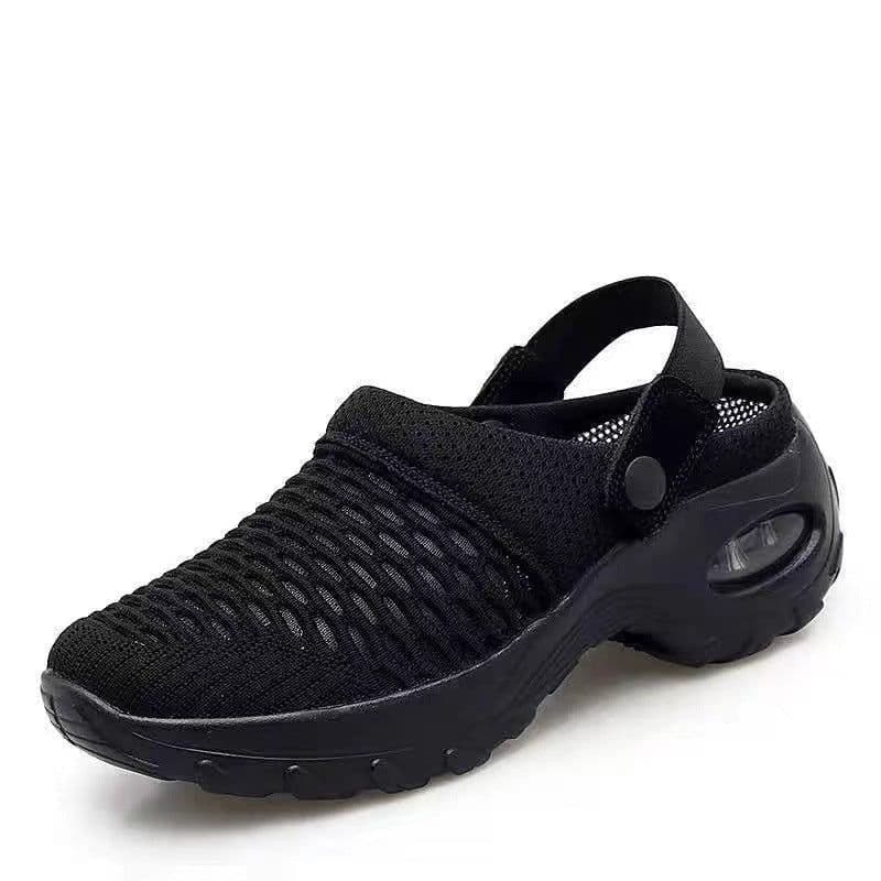 image-Women's Canvas Low Top Wedge Casual Shoes Round Toe