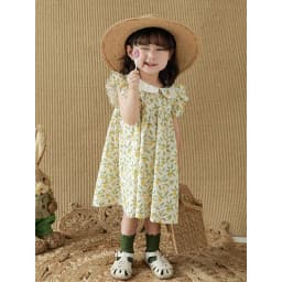 image-Qiu Duo Meng Girls Fruit Printed Princess Dress