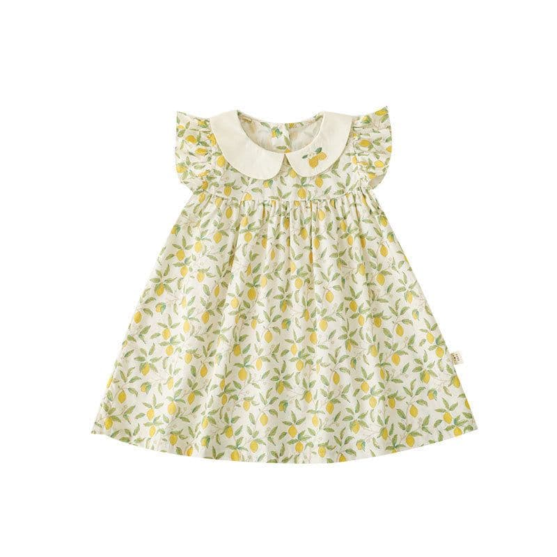 image-Qiu Duo Meng Girls Fruit Printed Princess Dress