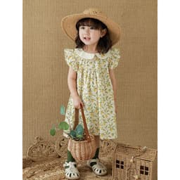image-Qiu Duo Meng Girls Fruit Printed Princess Dress