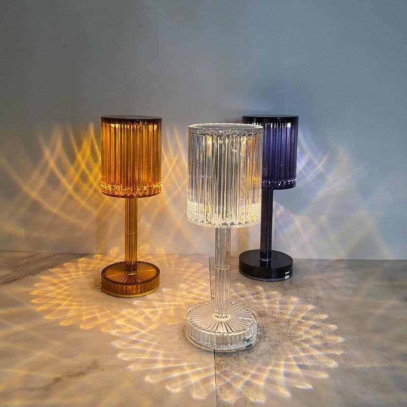 image-Gatsby Diamond Table Lamp Rechargeable LED Night Light Touch Control