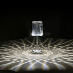 image-Gatsby Diamond Table Lamp Rechargeable LED Night Light Touch Control