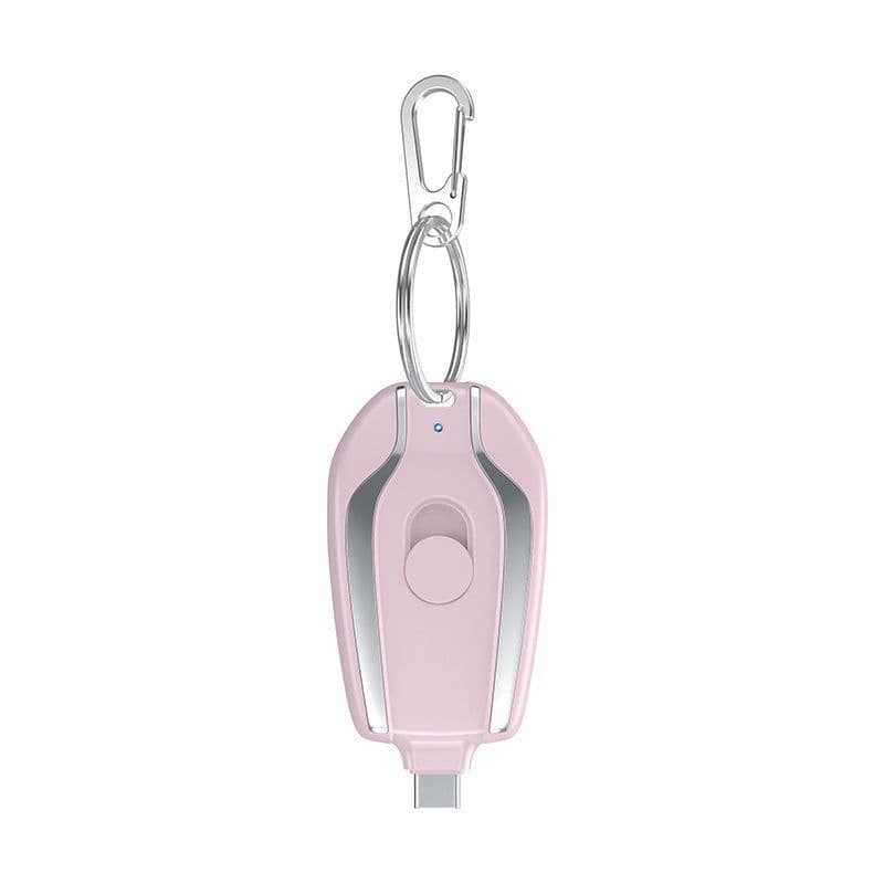 image-Portable Mini Keychain Power Bank 5000mAh Wireless Charger