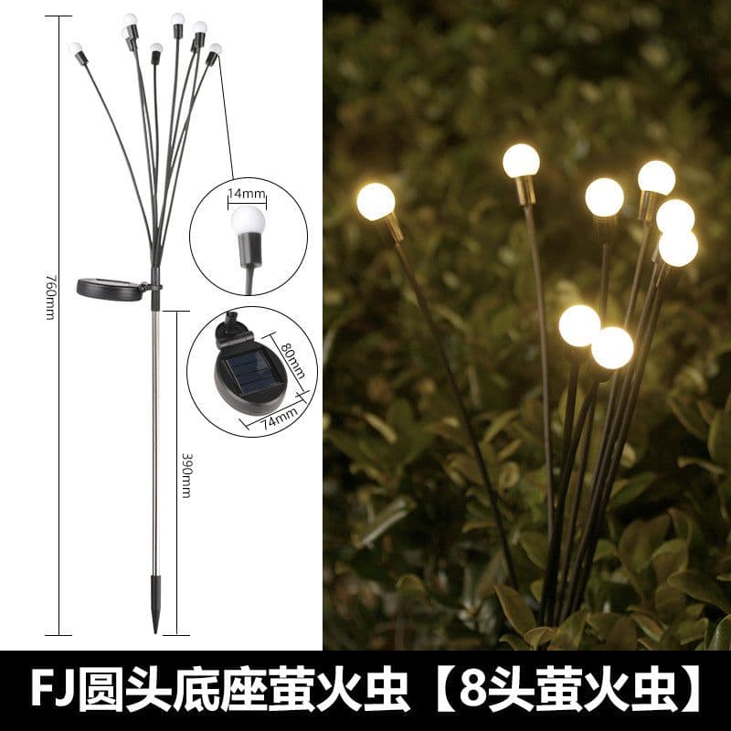 image-Solar LED Firefly Lawn Lamp Outdoor Waterproof IP65 Garden Light