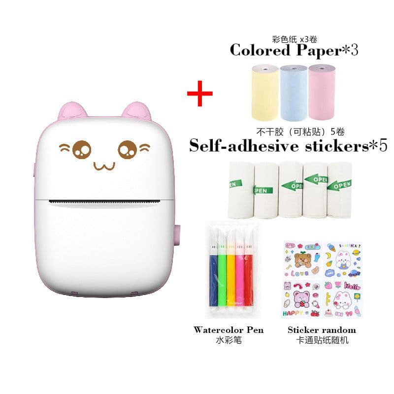 image-C15 Portable Bluetooth Thermal Photo Label Printer 57x30mm