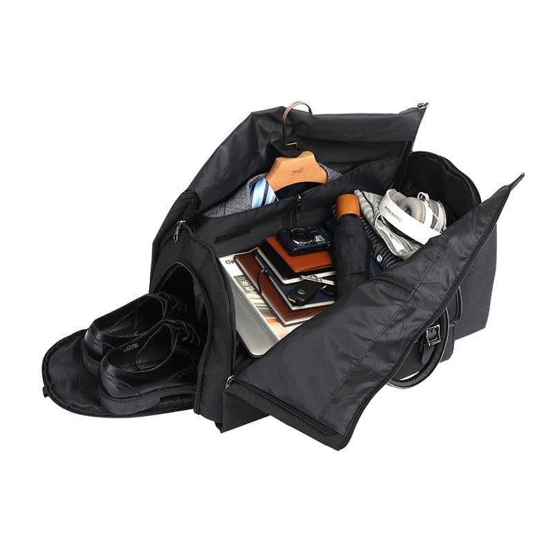 image-Oxford Cloth Travel Duffel Bag 36-55L Foldable Luggage HQ930
