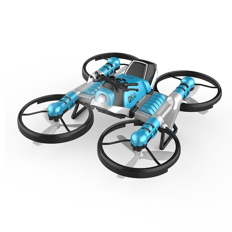image-Qunyi Folding Motorcycle Drone 2-in-1 Land Air Quadcopter