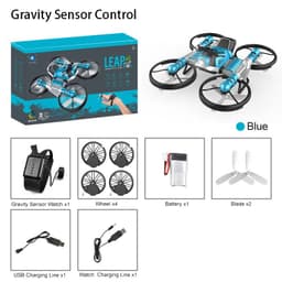 image-Qunyi Folding Motorcycle Drone 2-in-1 Land Air Quadcopter