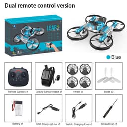 image-Qunyi Folding Motorcycle Drone 2-in-1 Land Air Quadcopter