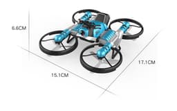 image-Qunyi Folding Motorcycle Drone 2-in-1 Land Air Quadcopter