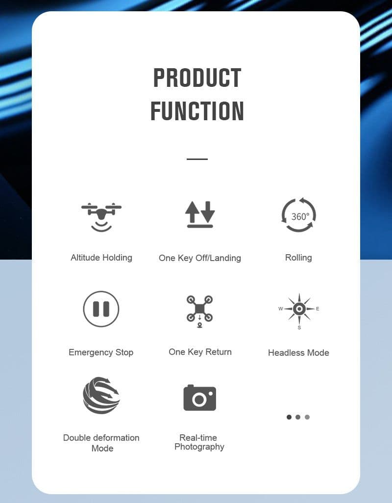 image-Qunyi Folding Motorcycle Drone 2-in-1 Land Air Quadcopter